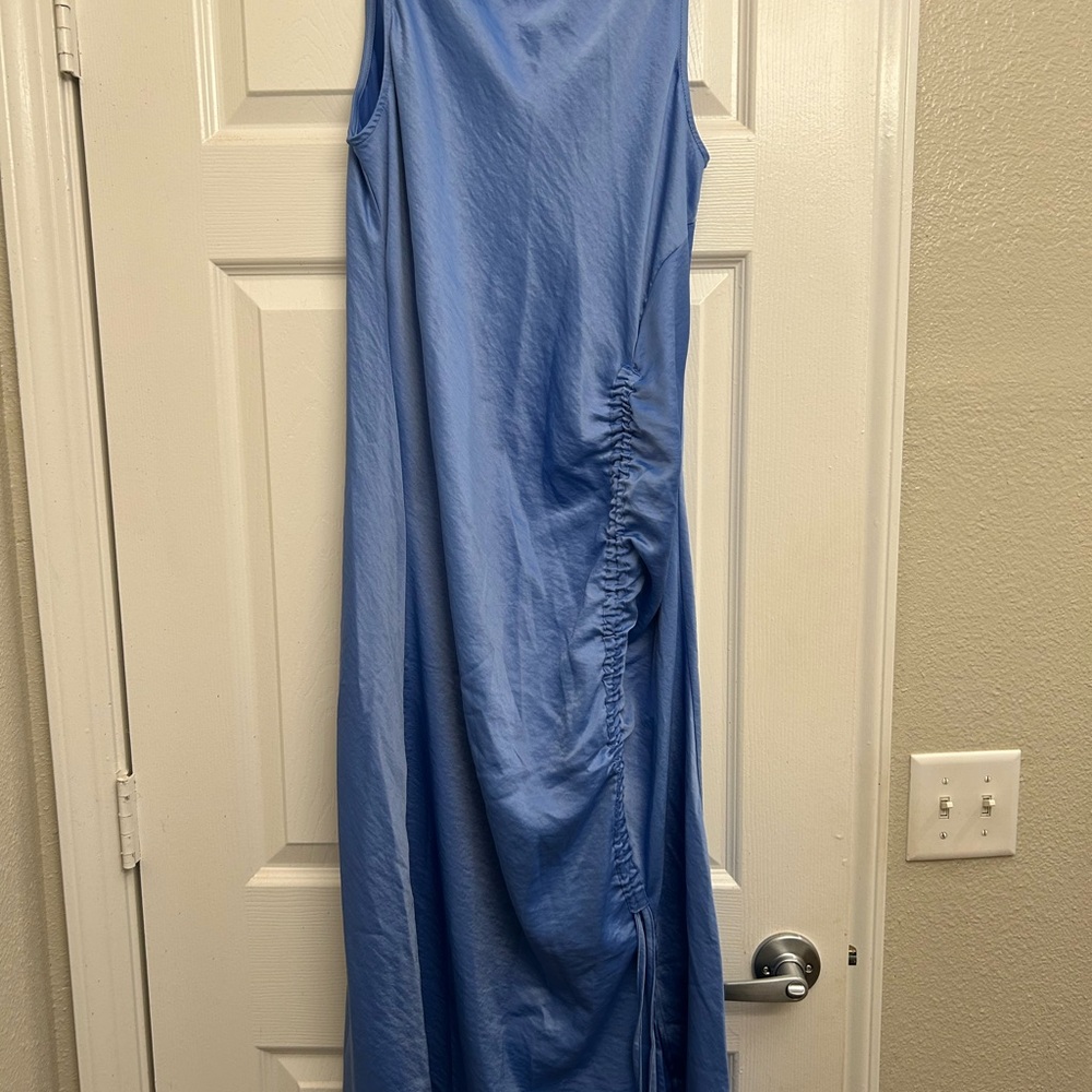 House of Harlow 1960 Blue Sheath Halter Dress
